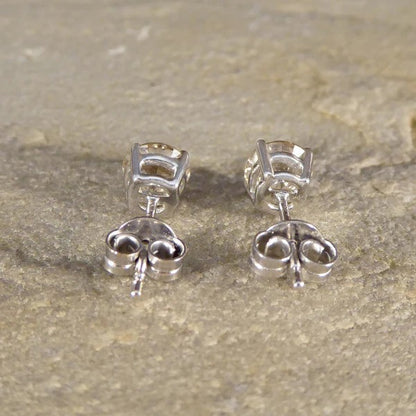 Timeless and Classic Single Stone 1.67ct Diamond Solitaire Stud Earrings