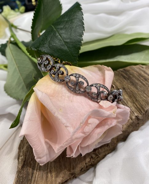 Antique French Old Cut Diamond Bracelet, 7 carats