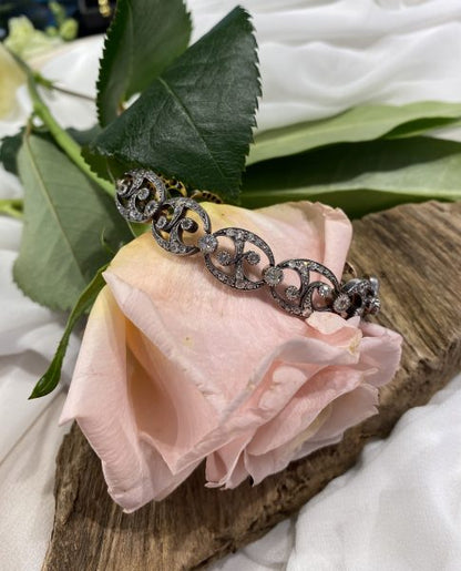 Antique French Old Cut Diamond Bracelet, 7 carats