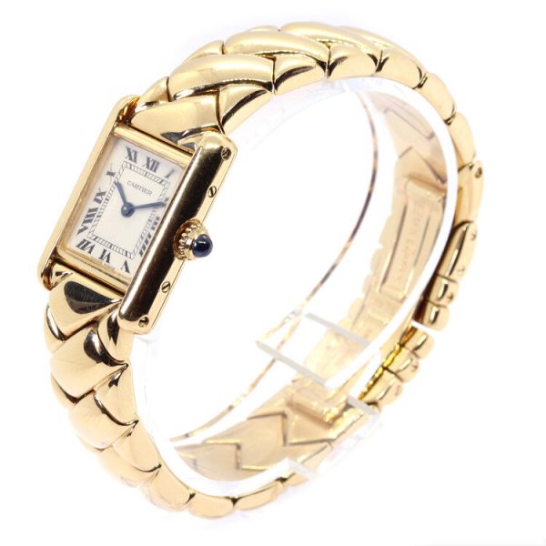 Cartier Tank Louis 18ct Yellow Gold Ladies Quartz Watch