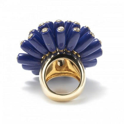 Cartier Lapis Lazuli and Diamond Paris Nouvelle Vague Bombe Ring