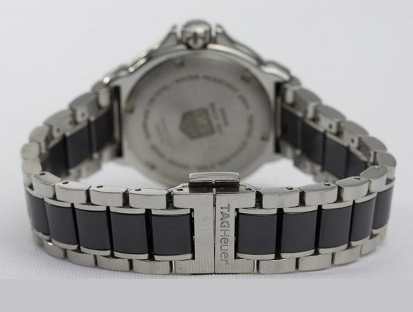 Tag Heuer Formula 1 Ladies Watch with Original Factory Set Diamond Bezel, on a ceramic and stainless steel bracelet with push button clasp