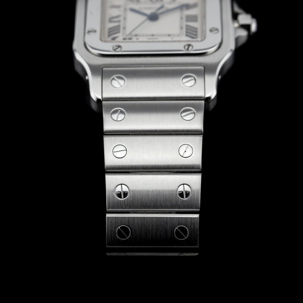 Cartier Santos Galbee 1564 Steel Watch with Box and Papers