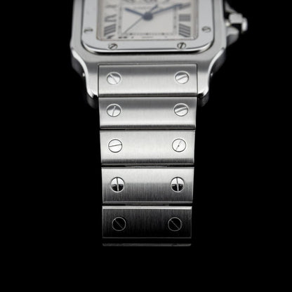 Cartier Santos Galbee 1564 Steel Watch with Box and Papers