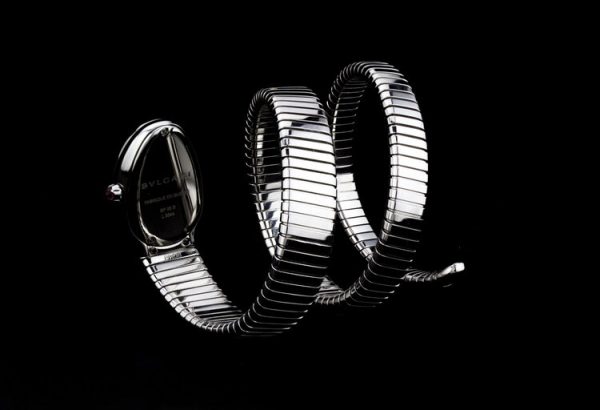 Bvlgari Serpenti Tunogas Stainless Steel Snake Watch, Box and Papers