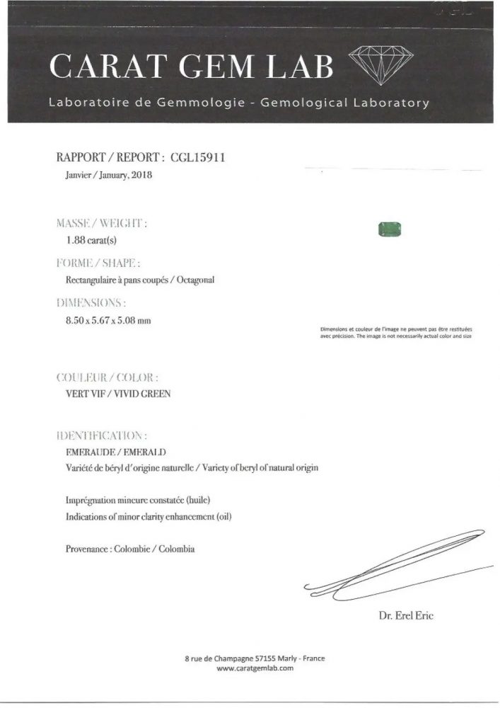 1.88ct Colombian Emerald and Diamond Cluster Ring