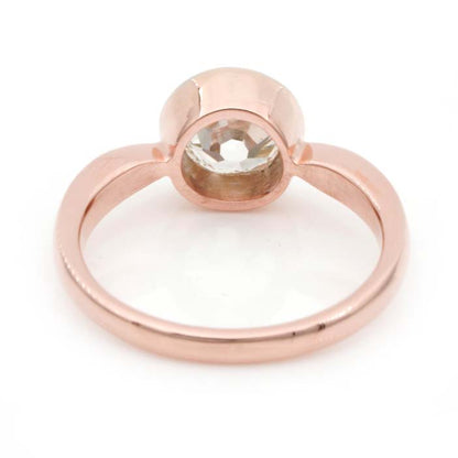 Vintage Old Cut Diamond Solitaire Engagement Ring, Circa 1940s