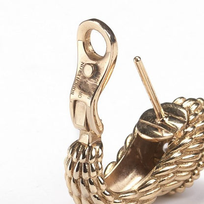 Boucheron Serpent Boheme 18ct Pink Gold Earrings with Diamonds