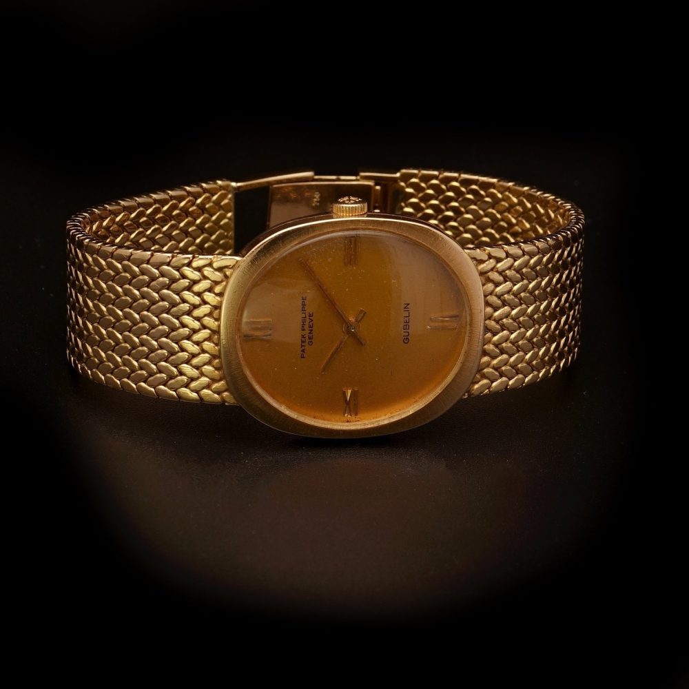 Vintage Patek Philippe Ellipse for Gubelin 18ct Yellow Gold Watch