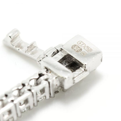 Diamond Line Tennis Bracelet in 18ct White Gold, 4.64 carat total