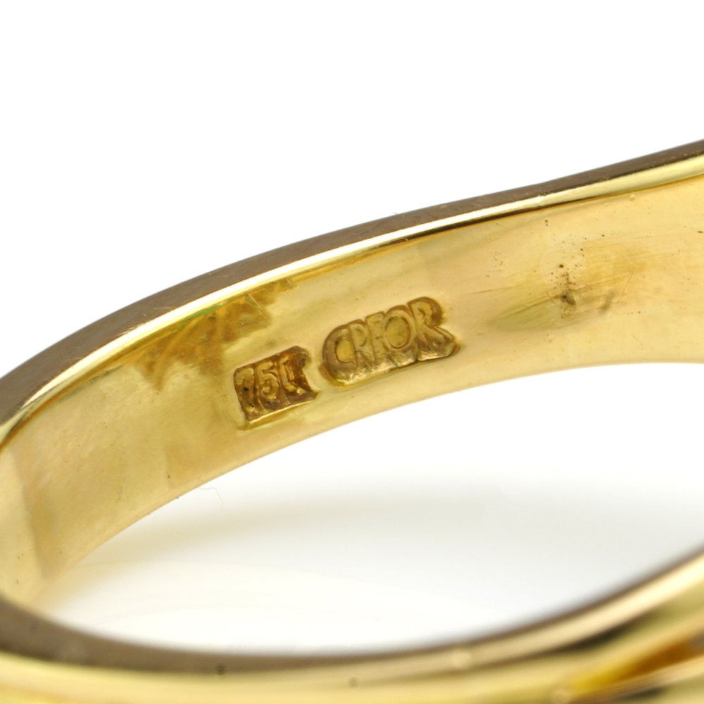 3.80ct Emerald Cut Emerald and Diamond Cluster Ring, in 18ct yellow gold