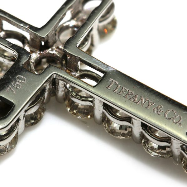 Tiffany and Co 2.20ct Diamond Cross Pendant, Signed