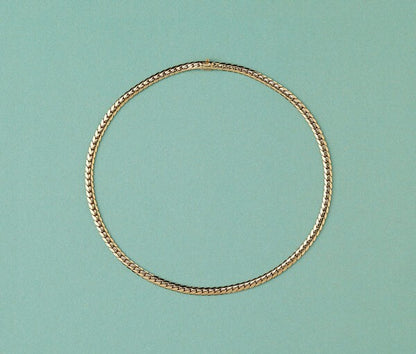 Cartier Gold Curb Link Chain Necklace, Signed and Numbered Cartier 617761, Comes with the original box