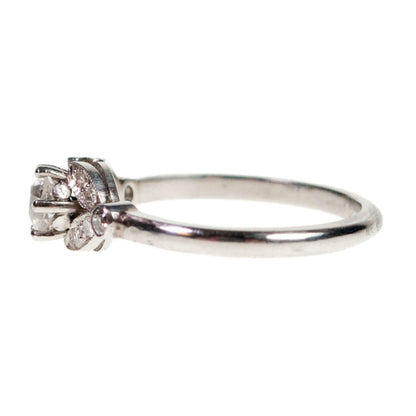 Vintage Old Mine-Cut Diamond and Platinum Ring, 0.60 Carat