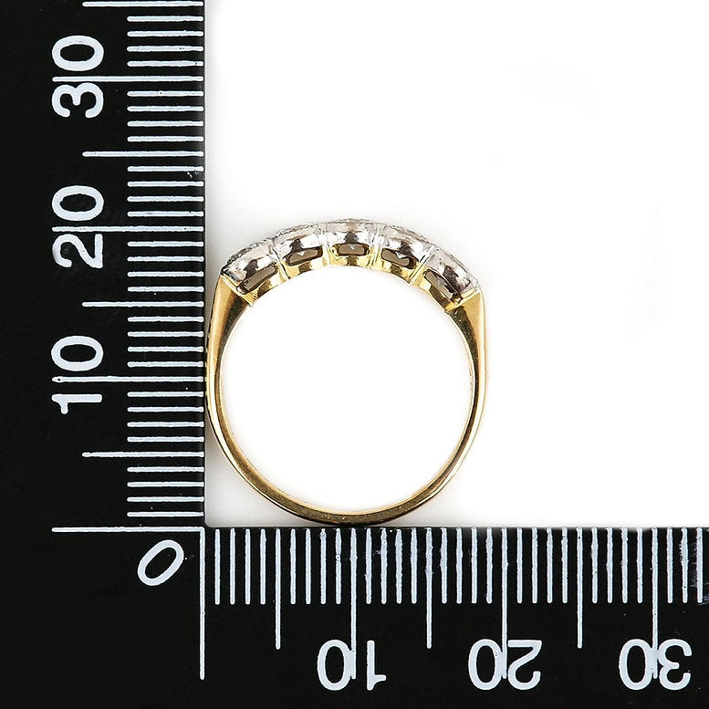 Vintage Diamond Five Stone Ring, 0.75 carats