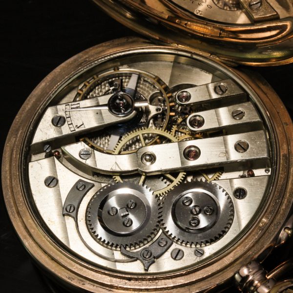 Antique Gold and Enamel Presentation Hunter Case Pocket Watch By Pavel Buhre