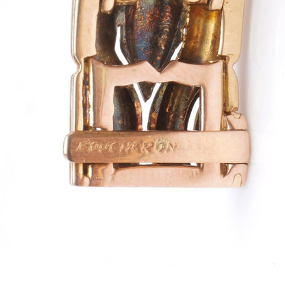 Vintage Boucheron 18ct Yellow Gold Bracelet with Diamonds, 2.86 carats