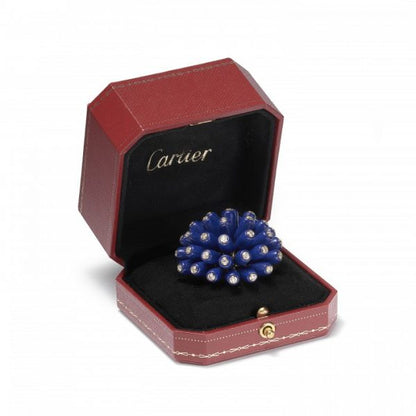 Cartier Lapis Lazuli and Diamond Paris Nouvelle Vague Bombe Ring