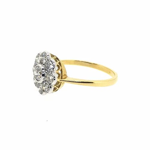 1.25ct Diamond Daisy Floral Cluster Ring