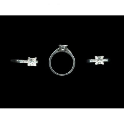 1.03ct Princess Cut Diamond Engagement Ring