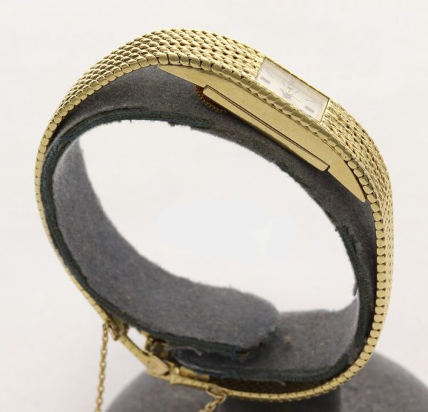 Vacheron Constantin Rare Vintage 1950s Ladies 18ct Yellow Gold Manual Back Wind Bracelet Watch