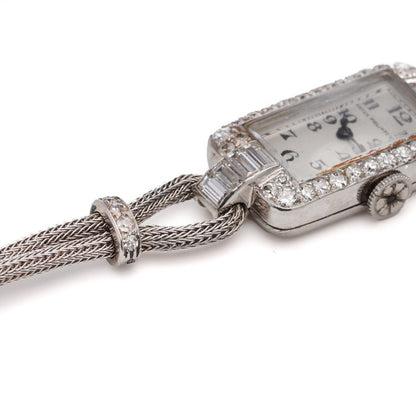 Patek Philippe Art Deco Diamond Platinum Watch