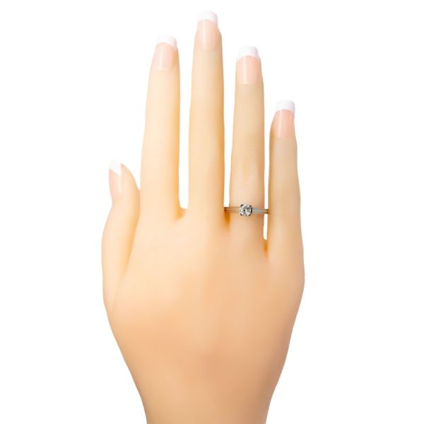 Antique Art Deco Old European Cut Diamond Single Stone Ring