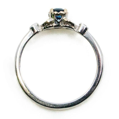 Vintage 0.50ct Sapphire and Diamond White Gold Ring