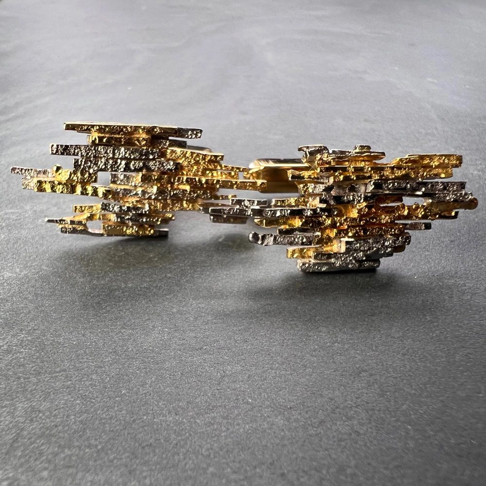 Vintage Charles de Temple Bi Colour Gold Cufflinks