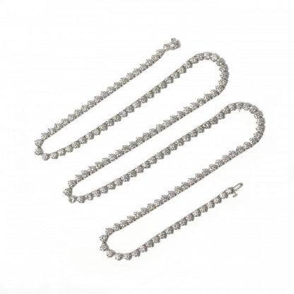 Diamond Riviere Necklace, 50 carat total