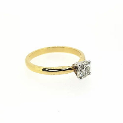 Classic 0.71ct Solitaire Diamond Engagement Ring, in 18ct yellow gold