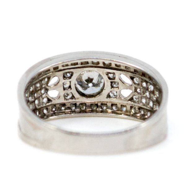 Vintage Old European Cut Diamond Ring, Platinum