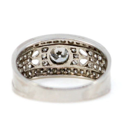 Vintage Old European Cut Diamond Ring, Platinum