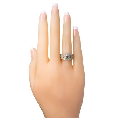 Vintage Old European Cut Diamond Ring, Platinum