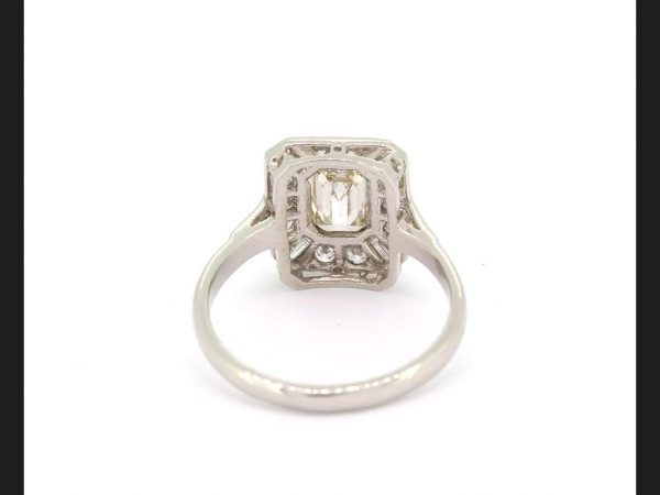 Art Deco Style Diamond Ring, Set in Platinum