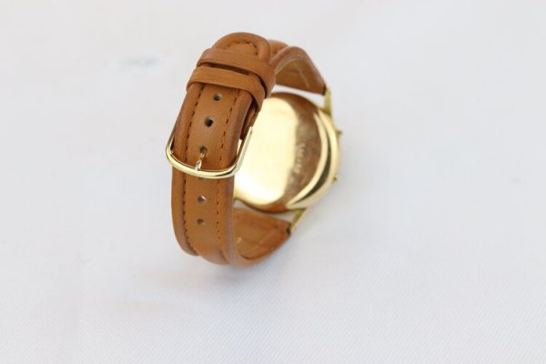 Vintage Leonidas Triple Calendar 18ct Yellow Gold Chronograph Watch