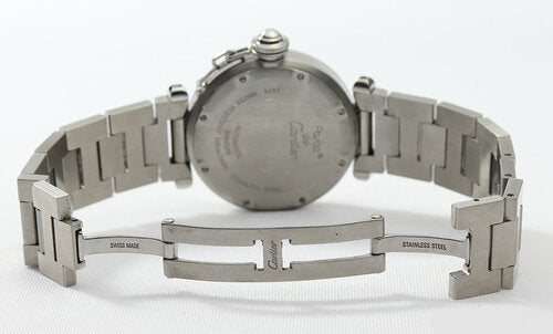 Cartier Pasha C Automatic 35mm Stainless Steel Gents Watch, Ref. 2475, on stainless steel bracelet with double-fold hidden clasp