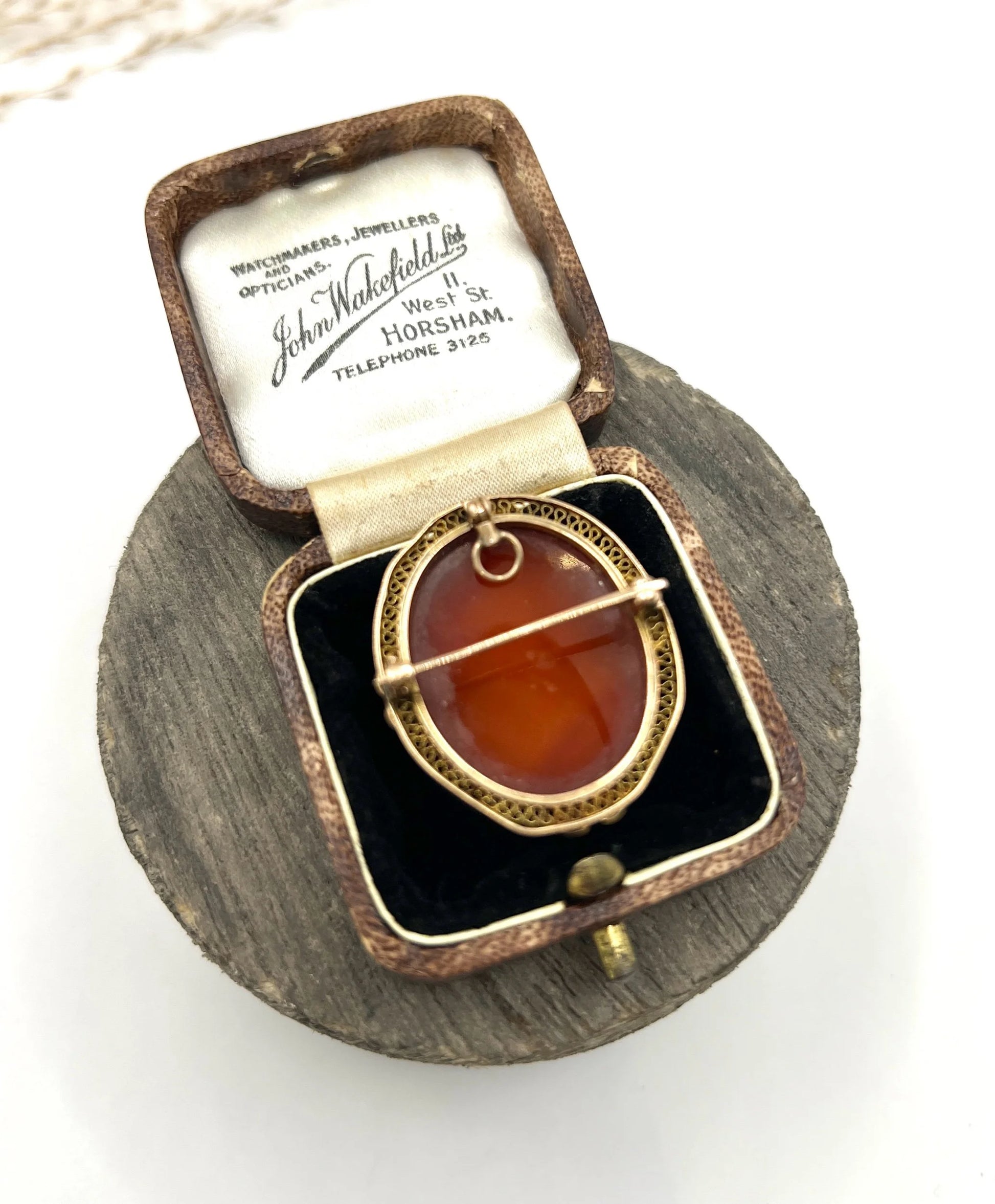 Victorian 10 Carat Gold Hardstone Cameo Brooch/Pendant Necklace, Circa 1890