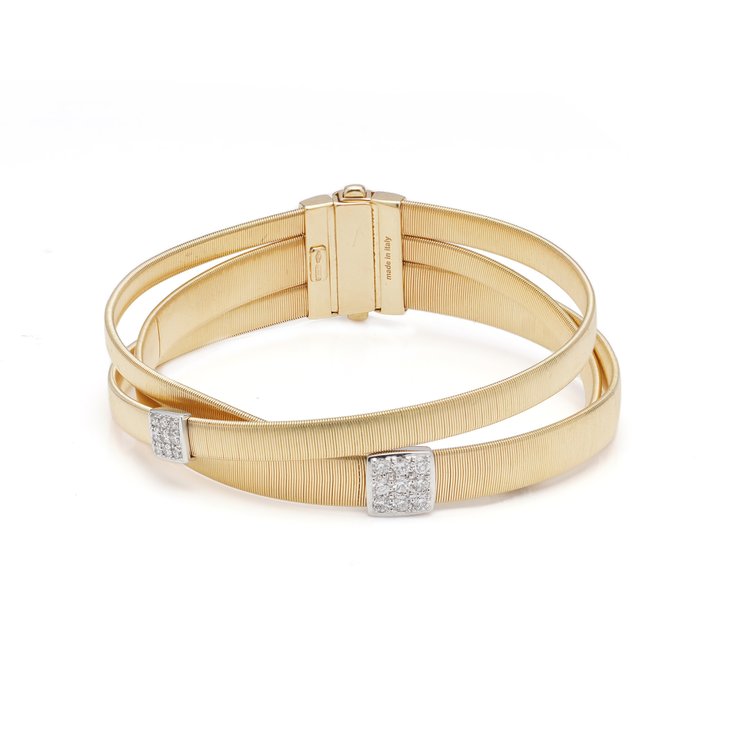 Marco Bicego 18ct Yellow Gold Bracelet with Diamonds