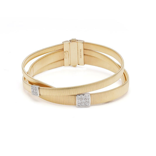 Marco Bicego 18ct Yellow Gold Bracelet with Diamonds