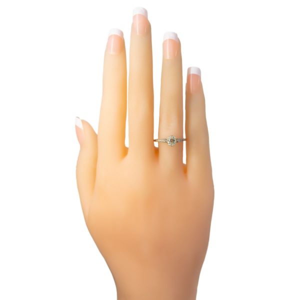 Antique Edwardian Cushion Cut Diamond Ring, Platinum