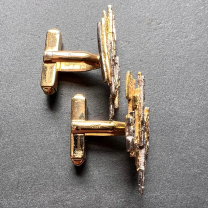 Vintage Charles de Temple Bi Colour Gold Cufflinks