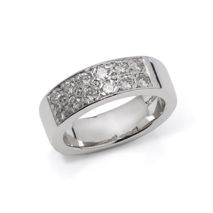 0.60ct Diamond Set 18ct White Gold Band Ring
