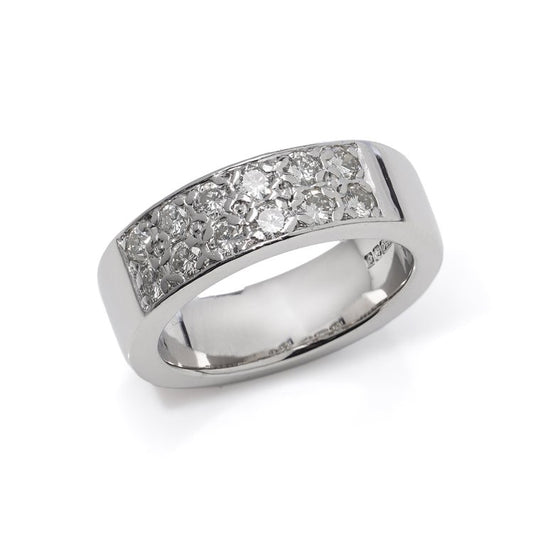 0.60ct Diamond Set 18ct White Gold Band Ring