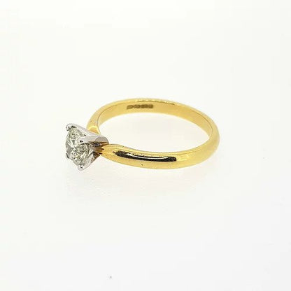 Classic 0.71ct Single Stone Diamond Engagement Ring, in 18ct yellow gold