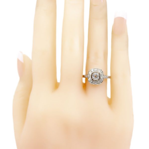 Vintage Diamond Cluster Ring