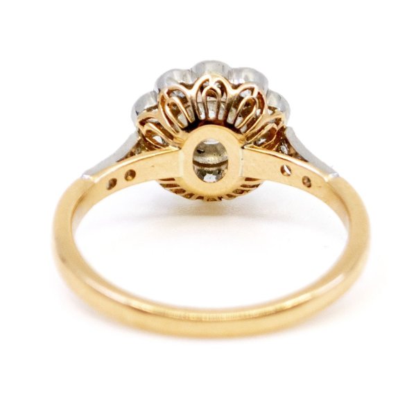 Vintage Diamond Cluster Ring