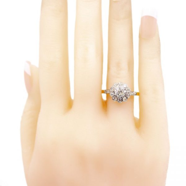 Vintage Diamond Cluster Ring