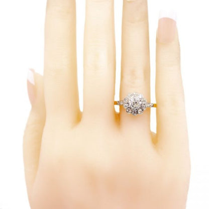 Vintage Diamond Cluster Ring