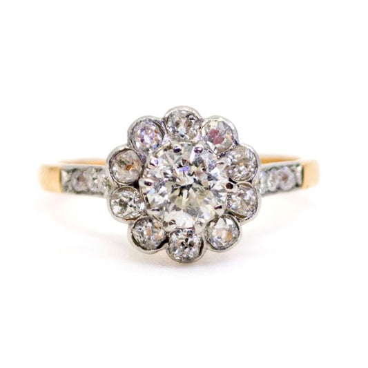 Vintage Diamond Cluster Ring